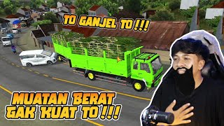 Ngeri Sam❗❗❗  Pertama Bawa Truk Fuso Gandeng Muat Tebu - Bussid screenshot 3