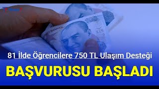 Öğrencilere 750 TL ulaşım desteği başvurusu başladı: Başvuru nasıl yapılır?