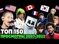 ТОП 150 МИРОВЫХ клипов по ПРОСМОТРАМ 2007-2022 | Самые популярные песни и хиты в мире