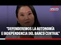 🔴🔵 Keiko Fujimori reafirma defensa de la autonomía del Banco Central durante debate presidencial