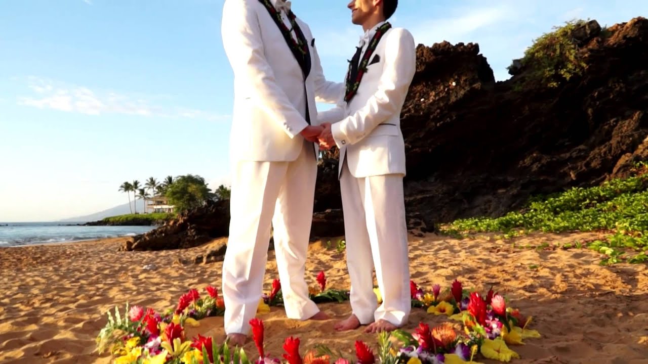 Kyle And Mike Gay Wedding Highlight Maui Hawaii Dec 2013 Youtube