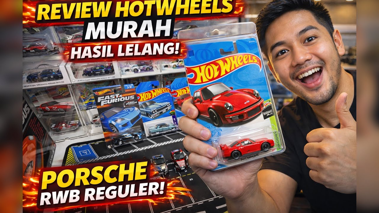 GILA! LELANG HOTWHEELS MURAH DAPAT PORSCHE RWB REGULER 😱 WORTH IT GAK?!