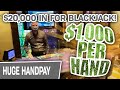 🃏 $1,000 A HAND 💵 I WIN MONEY Playing BLACKJACK in LAS VEGAS: $20,000 IN!