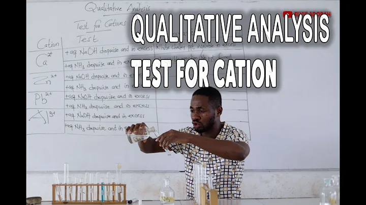 Qualitative Analysis of cation part 1. Chemistry Practicals