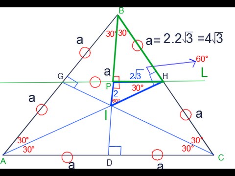 Geometría, propiedades de los ángulos formados por líneas notables asociadas a un triángulo - YouTube