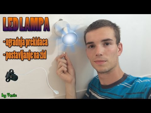 Postavljanje zidne LED lampe ( ugradnja prekidaca )