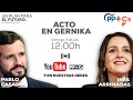 Pablo Casado en Gernika junto a Carlos Iturgaiz e Inés Arrimas