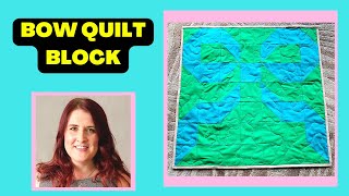 How to Make a Beautiful Bow Quilt Block with faodail creation