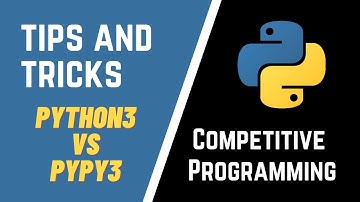 Python Tips and Tricks for Competitive programming | Python 3 vs pypy 3