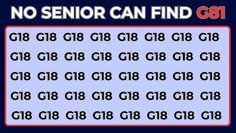 Test Your Observation Skill! Spot The Odd Numbers and Letters