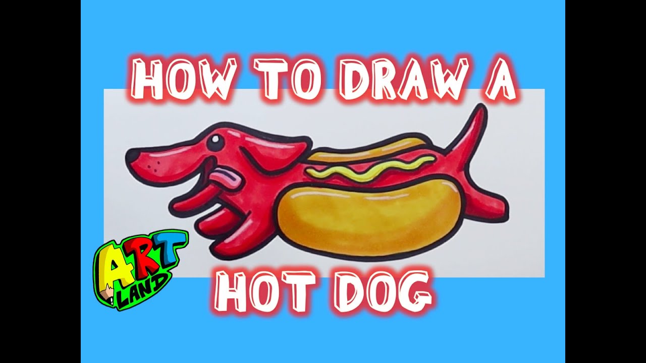 How to Draw a HOT DOG YouTube
