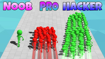 NOOB VS PRO vs HACKER-Crowd Runners
