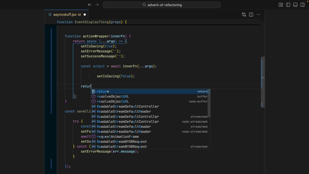 Advent of Refactoring #16 - wrapper functions