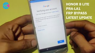 Honor 8 Lite (PRA-LA1) FRP Bypass Latest Update