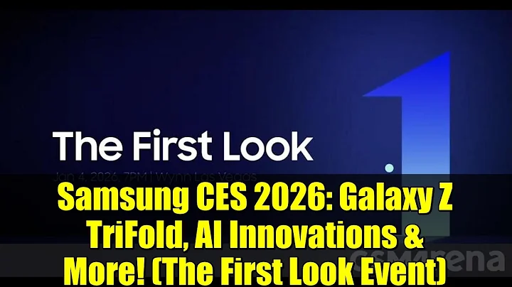 Samsung CES 2026: Galaxy Z TriFold, AI Innovations & More! (The First Look Event)