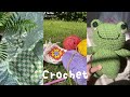 crocheting bucket hats, bags, clothes