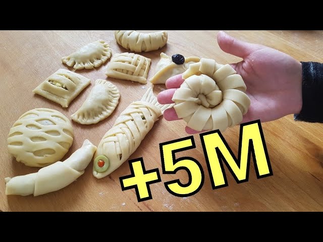 طريقة تشكيل اكثر من 15 شكل من المعجنات غاية في الجمالnew Beautiful Pastry Ideas رمضان فطائر جديد Youtube