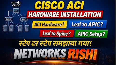 LR 2: ACI Hardware Installation Explained: Leaf–APIC, Leaf & APIC Setup #cisco #aci  #networksrishi