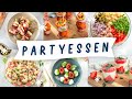 Partyrezepte: Leckere Party Snacks und Fingerfood zum Vorbereiten fürs Buffet, Geburtstag, Silvester