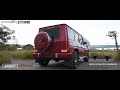 Mercedes-Benz M177 W463A G500 with Stone Exhaust Eddy Catalytic Downpipe Sound