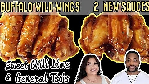 Trying Buffalo Wild Wings 2 New Sauces | SWEET CHILI LIME & GENERAL TSO'S