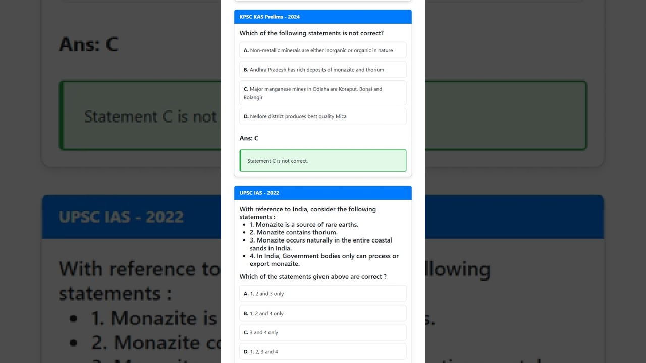 Atomic Minerals: Uranium, Thorium, Monazite Sands, Distribution