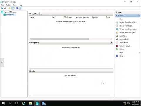 Windows Server 2016 Hyper-V - Working with Differencing Disks