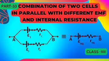 Combination of two Cells in Parallel with different Emf and internal resistance | Class 12 Physics