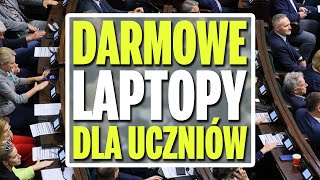 PiS z opozycją rozdają laptopy uczniom i nauczycielom [Skrót debaty w Sejmie]