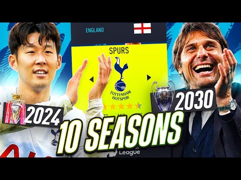 I *TAKEOVER* SPURS as ANTONIO CONTE for 10 SEASONS!!? FIFA 22 Career Mode