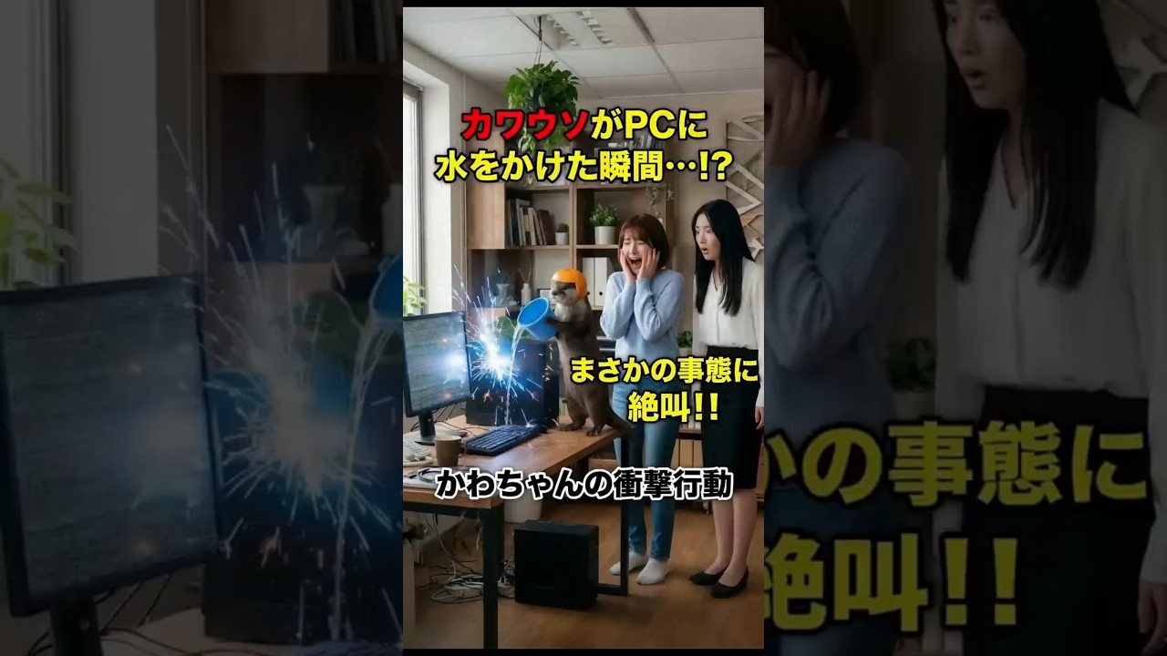 マジで終わった…ペットにPC壊されてガチギレ寸前からの展開がヤバすぎた #大どんでん返し #神回避