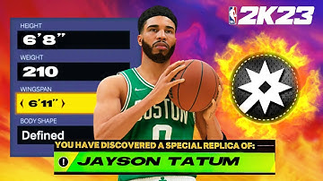 NBA 2K23 JAYSON TATUM BUILD - DEMIGOD POINT FORWARD BUILD