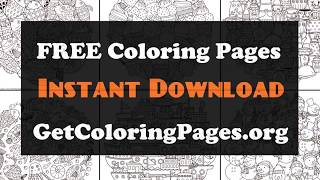 Complex geometric coloring pages