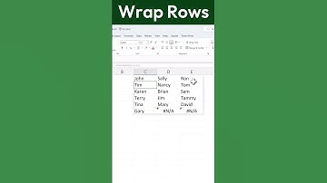 Wrap Entire Tables in SECONDS with Excel