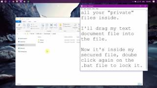 SIMPLE FILE LOCKER with Notepad!
