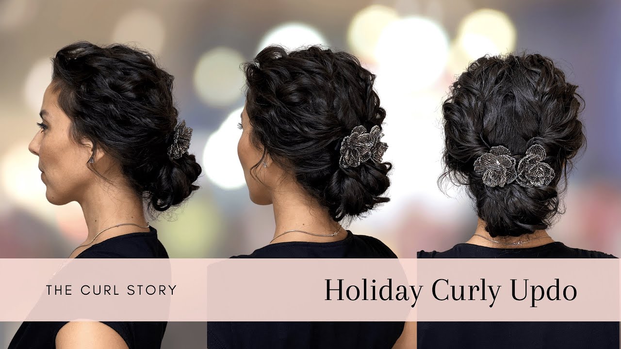 Hairstyles For Curly Hair With Saree Hairstyles For Curly Hair With Saree  Top Be..., #Curly ... | Saree hairstyles, Indian hairstyles, Hair styles