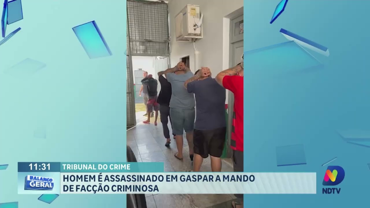 Tribunal do crime: homem é assassinado em Gaspar a mando de facção criminosa