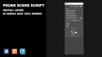 Prune Scene Script install Guide in 3dmax 100% Work