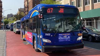 [RARE] MTA NYCB: 2018-19 New Flyer XD40 “Aseys Gemini” #7602 on the Q17 at Merrick Bl/89 Av