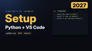 Set Up Python 3.14+ and VS Code in 2027 (With Copilot in Learning Mode) #python #pythonforbeginners