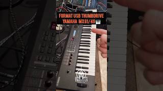 Format USB thumb drive | Yamaha mx61 mx49. 🎹 #yamahakeyboard #musicproduction #recordingstudio