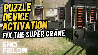 How to Find the Correct Sequence for Device Activation - Fix the Super Crane | Arknights: Endfield