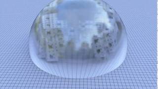 Fractal embedded in a diamond sphere
