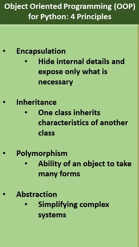 Four Principles in OOP (Object Oriented Programming) - YouTube