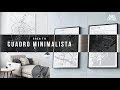 Hace Tu propio Cuadro Minimalista de la Ciudad que elijas - City Map Poster 4K