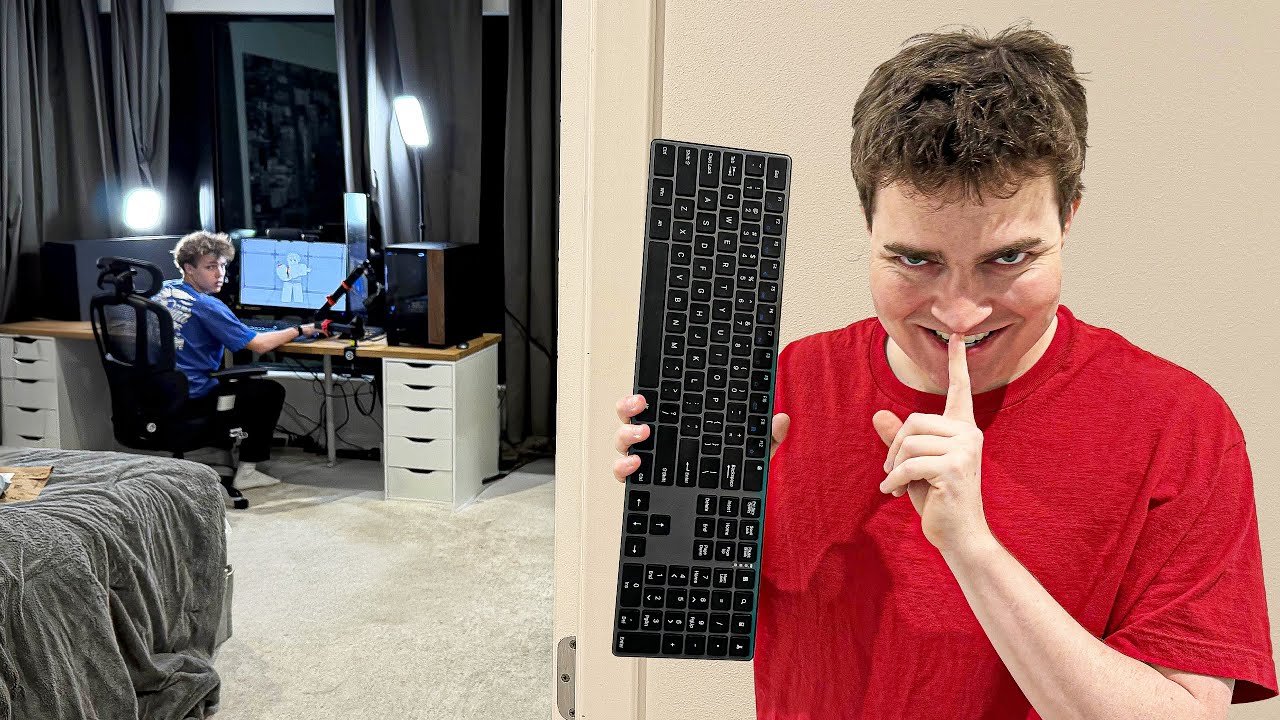 Pranking my brother with a wireless keyboard