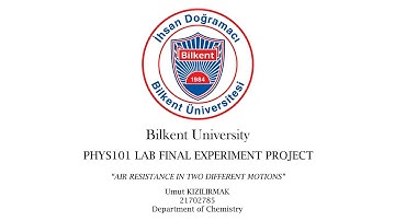 PHYS101 LAB FINAL EXPERIMENT PROJECT