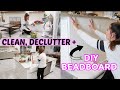 NIGHT TIME CLEANING ROUTINE + EASY BEADBOARD DIY / MODERN FARMHOUSE INSPIRED