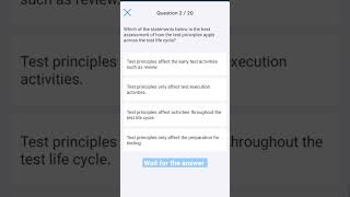 ISTQB Foundation level question. #istqb