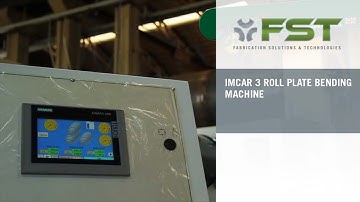 3 Roll Plate Bending Machine IMCAR 3RHT Variable Geometry FST